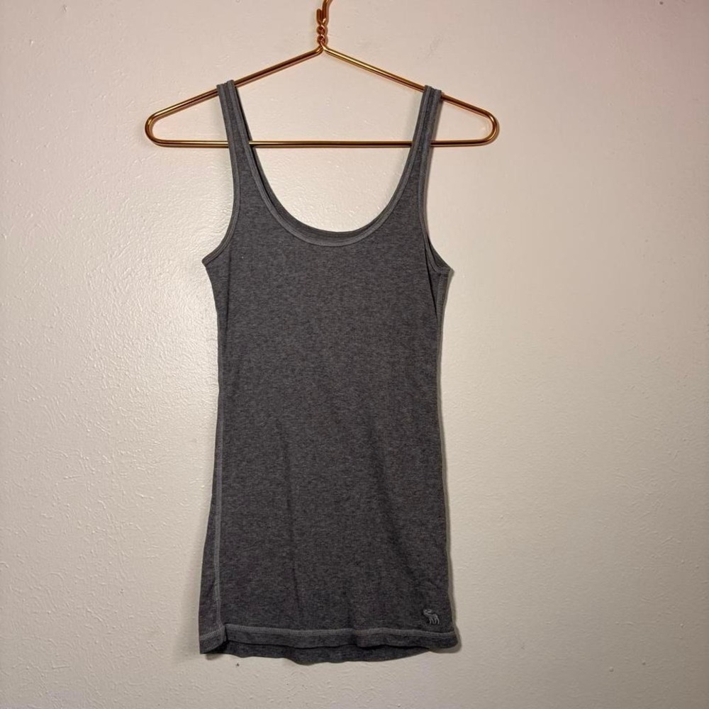 Vintage Y2K Abercrombie & Fitch (kids L) Grey Tank Top Layering Moose Logo